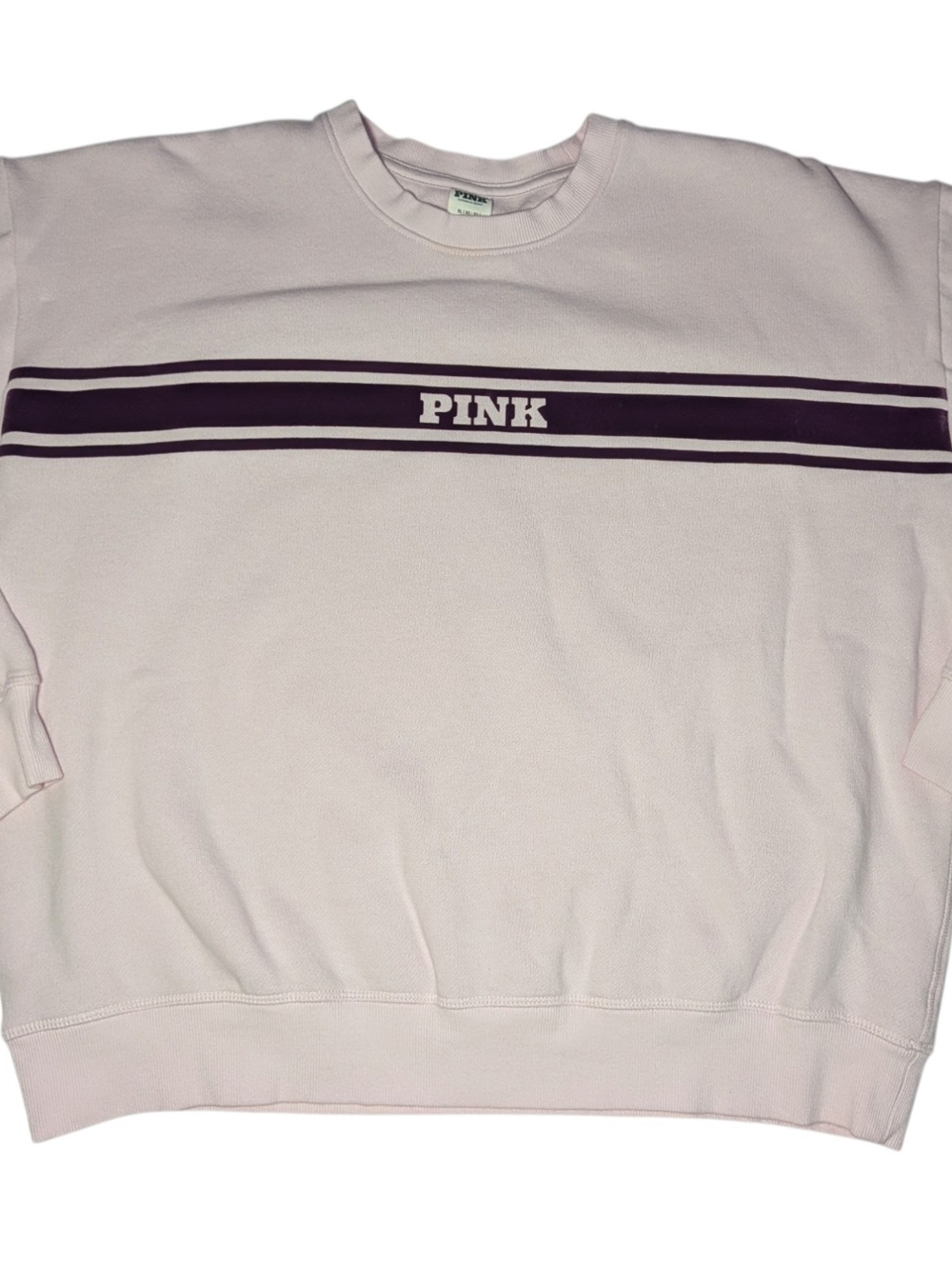 VS PINK Campus Ivy Fleece Crewneck Sweatshirt XL NWOT